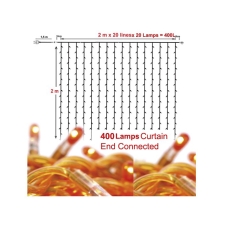 Χριστ. φωτάκια 400 Led κίτρινα κουρτίνα - 00.401.127