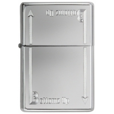 Αναπτήρας Zippo 24383 Bottomz Up Logo High Polish Chrome